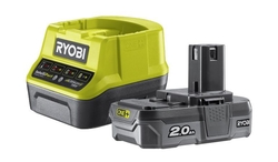 Sada nabíječka a akumulátor RYOBI RC18120-120 ONE+ 18V (RC18120 + RB18L20)