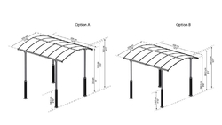 Podpůrné stojné nohy PALRAM ARCADIA ALPINE KIT