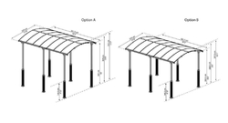 Podpůrné stojné nohy PALRAM ARCADIA ALPINE KIT