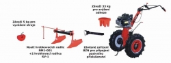 Nosič hrobkovacích radlic VARI NM1-001 a 2 hrobkovací radlice VARI SV-1