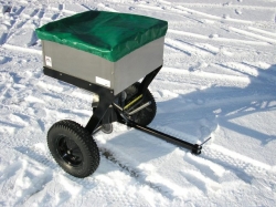 Rozmetací posypový vozík VARES RV 200 za zahradní traktor