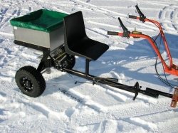 Rozmetací posypový vozík VARES RVK 200 za kultivátor