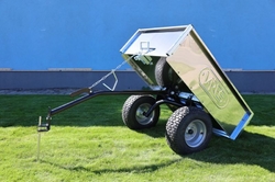 Přívěsný vozík VARES TRVMS NEREZ pro zahradní traktor - EXKLUZIVNÍ EDICE