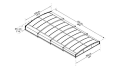 Zastřešení bazénu PALRAM MAJORCA (8 x 4 metry)